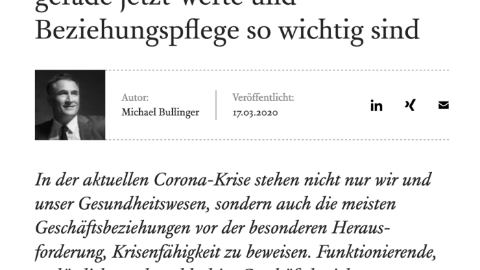 Solidarität im Business